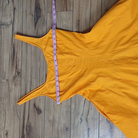 Zara Women's Orange Cotton Plopin Midi Dress. Size S - Picture 15 of 17